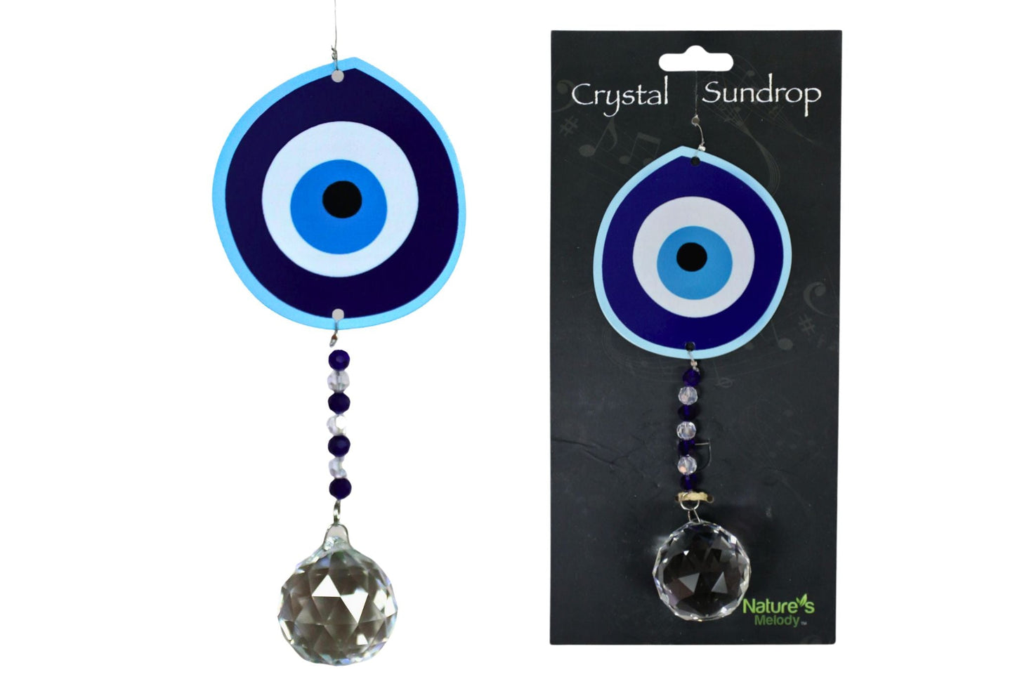 Crystal Sunddrop Colour Evil Eye 41cm