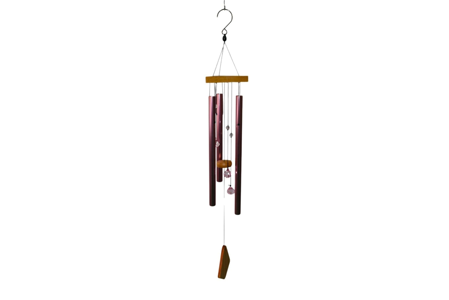 Wind Chime Jewel Wood Pink 77cm