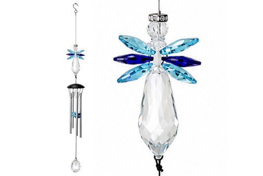 Wind Chime Prismatic Tunes Angel Blue 120cm