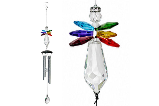 Wind Chime Prismatic Tunes Angel Multi 120cm