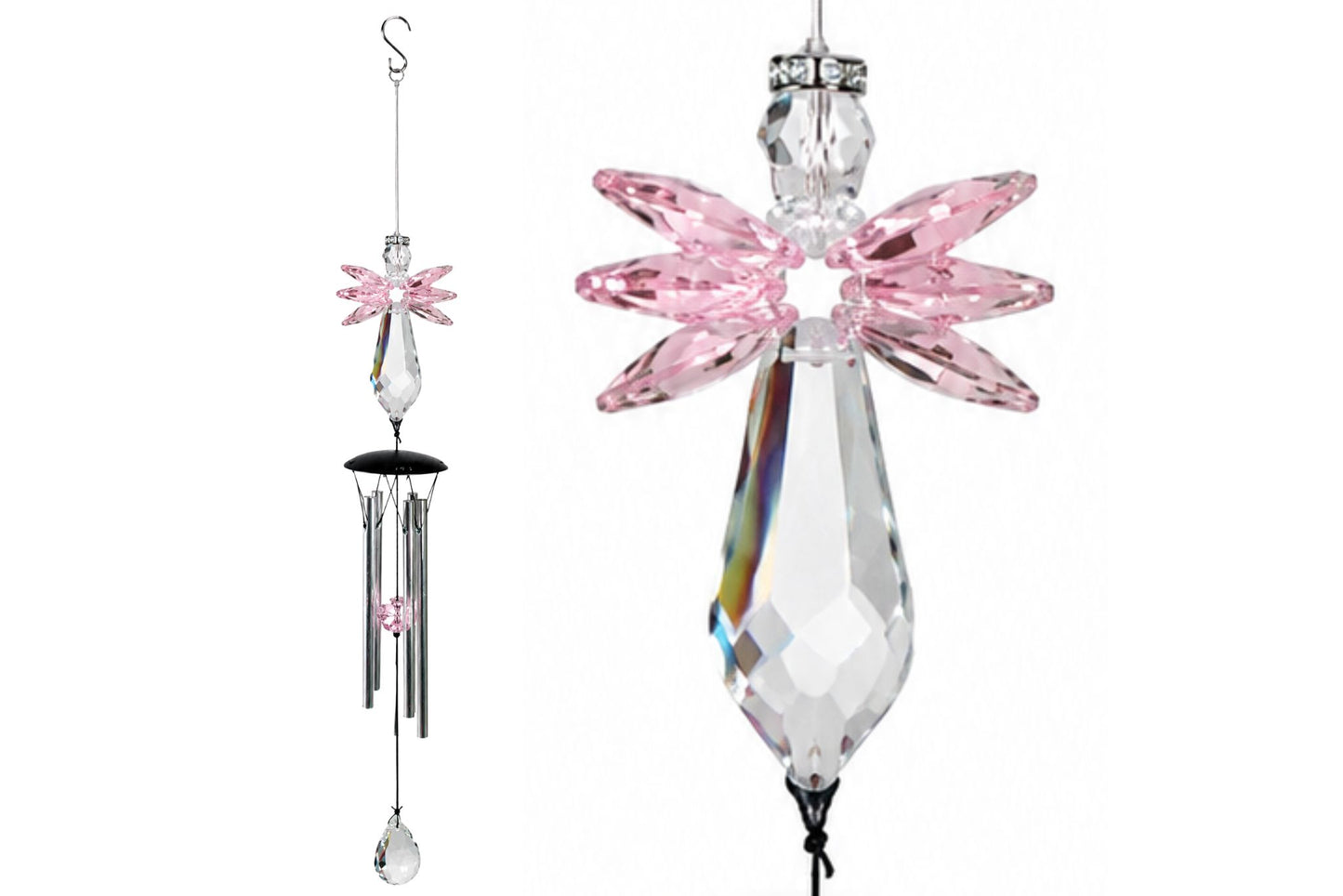 Wind Chime Prismatic Tunes Angel Pink 120cm