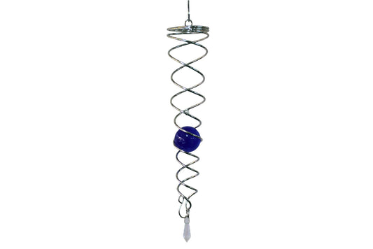 Wind Spinner Crystal Vortex Blue 30.5cm