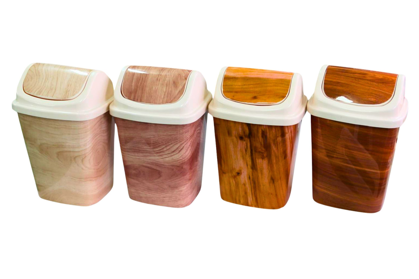 Swing Top Bin Lge 24x20.5x35cm 4 Asstd