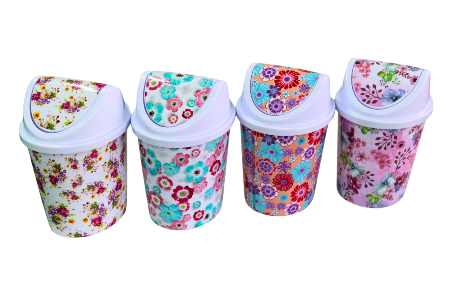 Swing Top Bin 17.5x14x23.5cm 4 Asstd