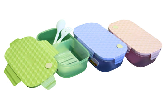 Lunchbox w/Divider 21.8x12.8x7.9cm 3 Asstd