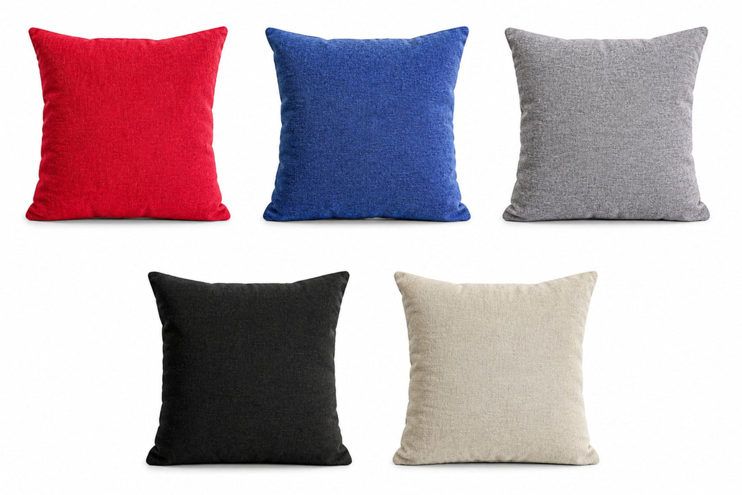 Back Cushion 45x45cm, Pillow Core 400g 5 Asstd