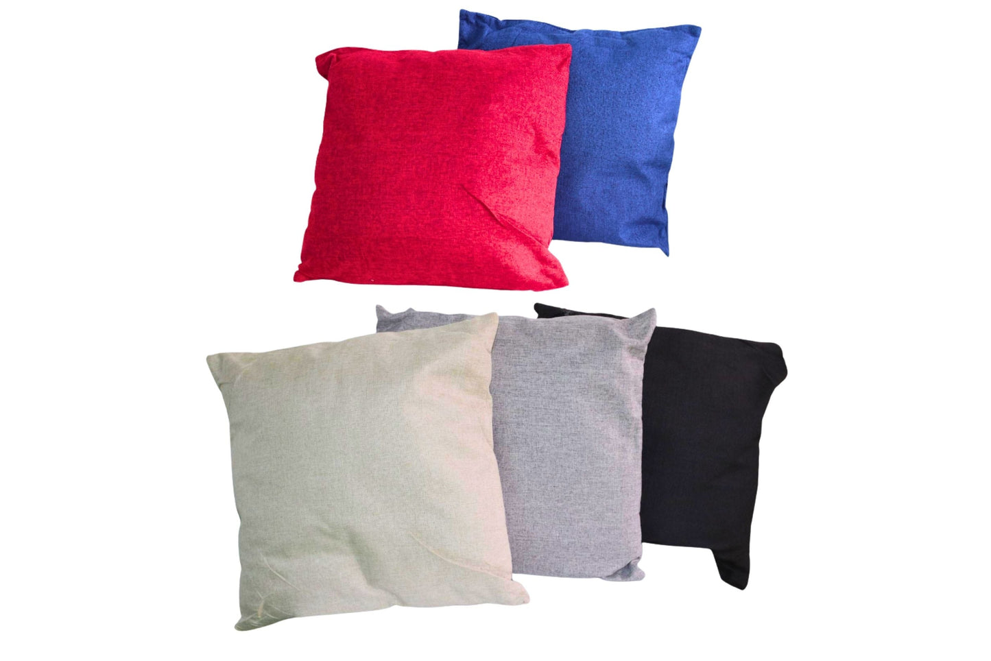 Back Cushion 45x45cm, Pillow Core 400g 5 Asstd