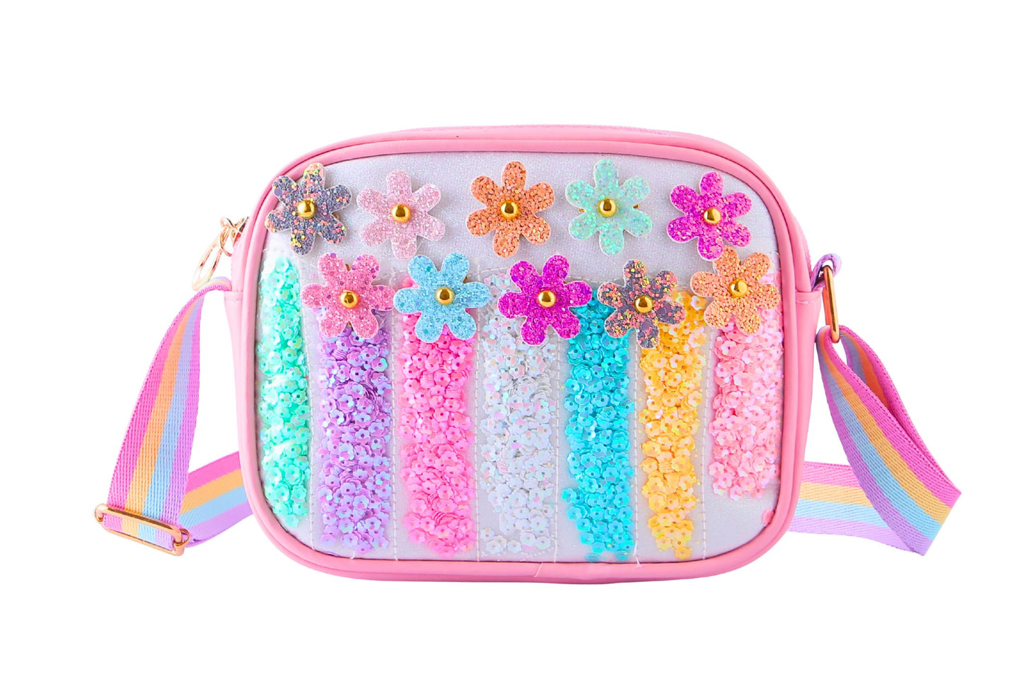 Girls Shoulder Bag Glitter 18x14x5.5cm