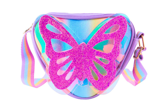 Girls Shoulder Bag Butterfly 17.5x14x5.5cm
