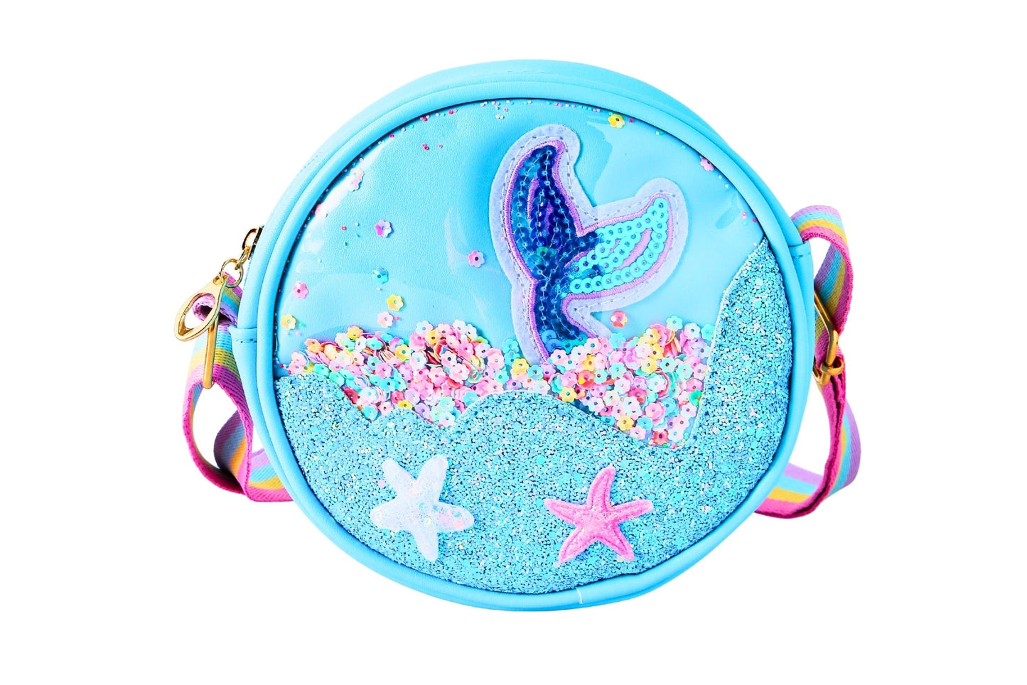 Shoulder Bag Mermaid Blue 16x16x6.5cm