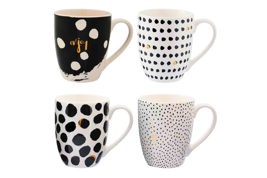 Ceramic Mug 8.3x10.3cm 4 Asstd
