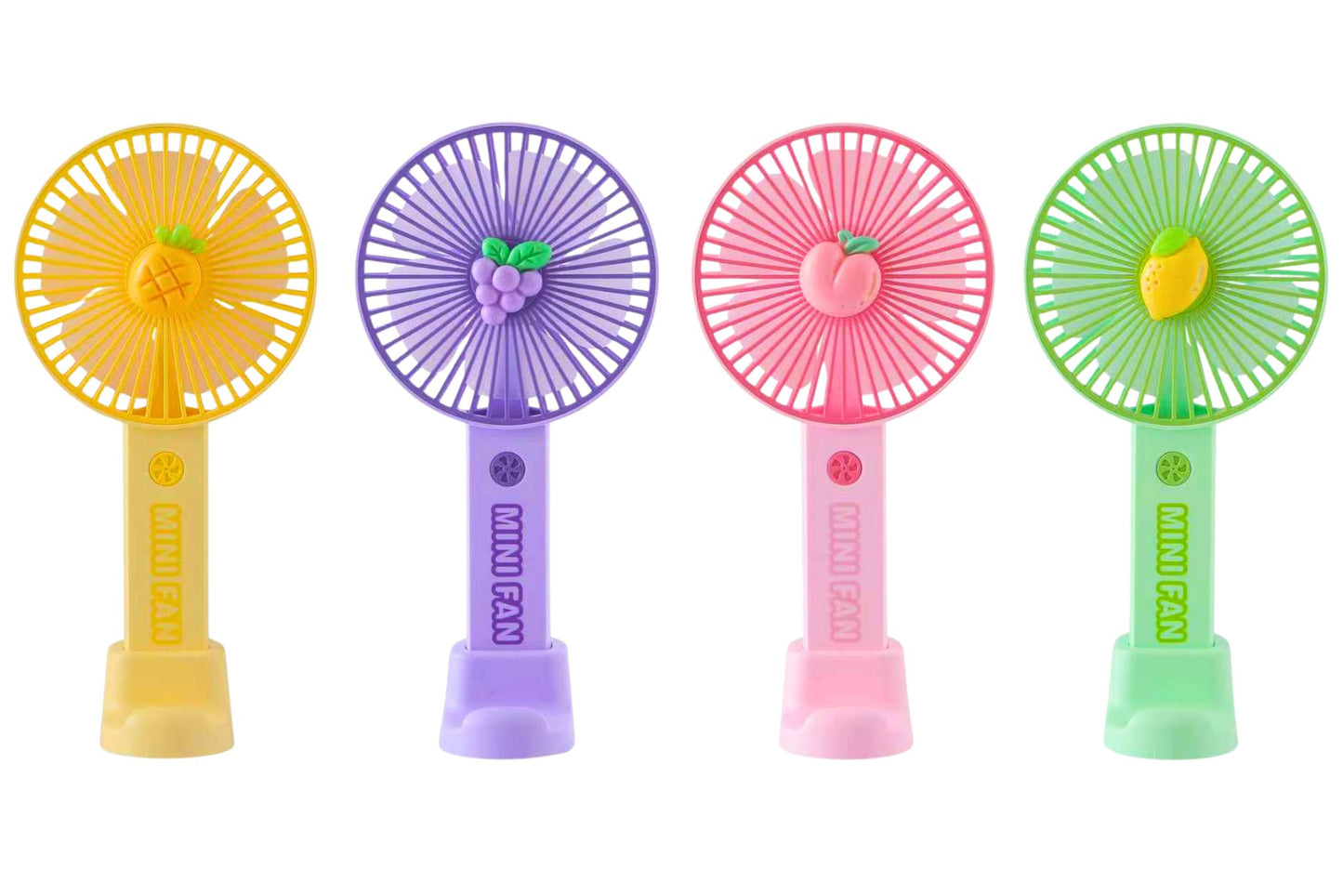 Fruit Handheld Fan 3-Speed 4 Asstd