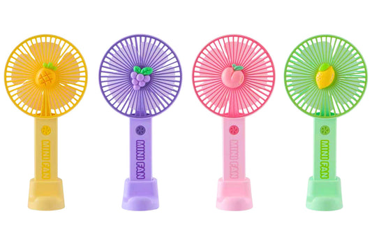 Fruit Handheld Fan 3-Speed 4 Asstd