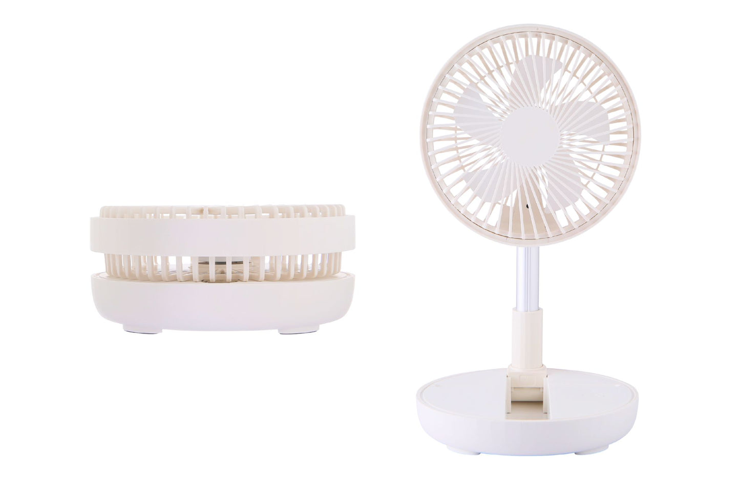 Foldable Pedestal Fan Rechargable 4-Speed 80cm