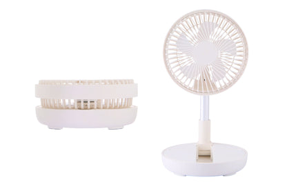 Foldable Pedestal Fan Rechargable 4-Speed 80cm