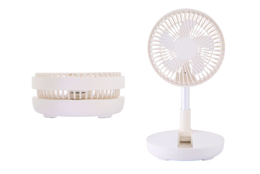 Foldable Pedestal Fan Rechargable 4-Speed 80cm