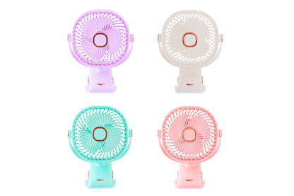 Clip-on Fan 3-Speed 4 Asstd