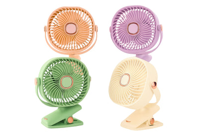 Clip-on Fan 3-Speed 4 Asstd