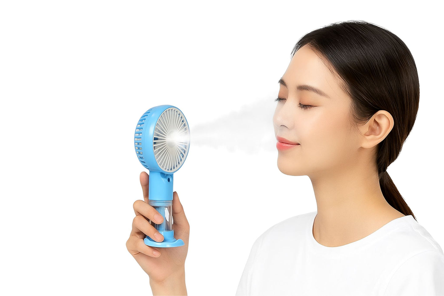 Handheld Refillable Mist Fan 3-Speed 5 Asstd