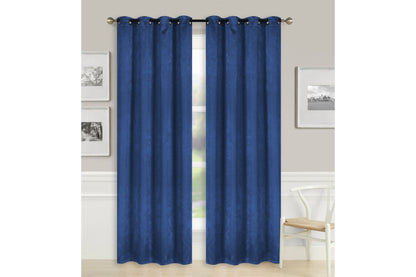 Solid Blackout Curtain 8 Grommets 137x213cm 200gsm Candy Royal Blue