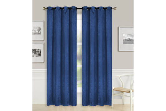 Solid Blackout Curtain 8 Grommets 137x213cm 200gsm Candy Royal Blue
