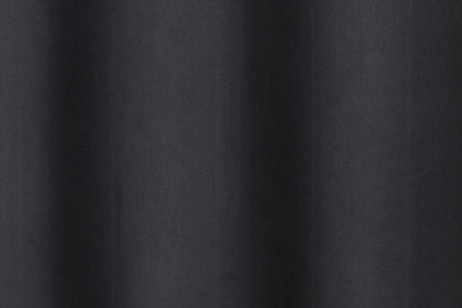Solid Blackout Curtain 8 Grommets 137x213cm 200gsm Angel Black