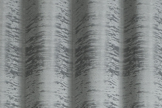 Solid Jacquard Curtain 8 Grommets 137x213cm 130gsm Cora Grey