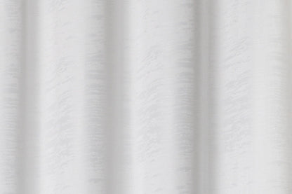 Solid Jacquard Curtain 8 Grommets 137x213cm 130gsm Cora White