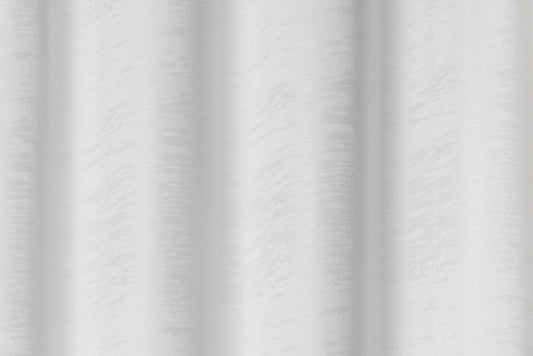 Solid Jacquard Curtain 8 Grommets 137x213cm 130gsm Cora White