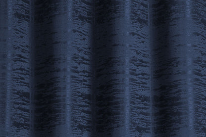Solid Jacquard Curtain 8 Grommets 137x213cm 130gsm Cora Navy
