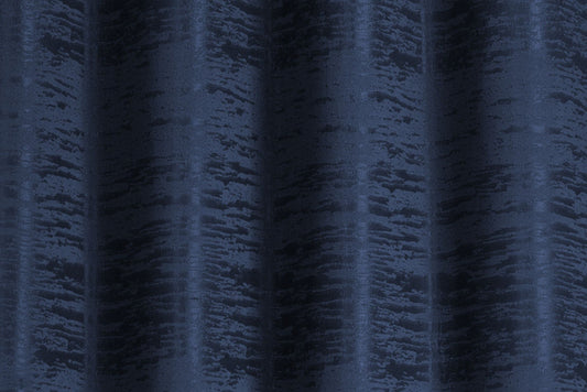 Solid Jacquard Curtain 8 Grommets 137x213cm 130gsm Cora Navy