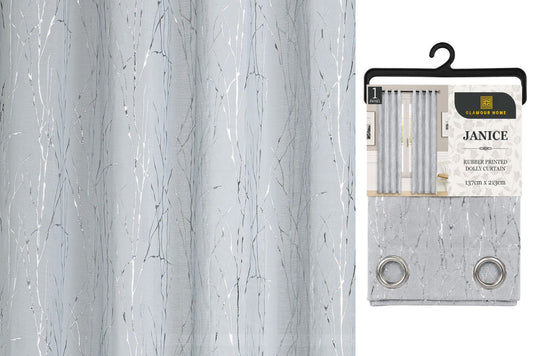 Curtain 8 Grommets 137x213cm 70gsm Dolly Grey