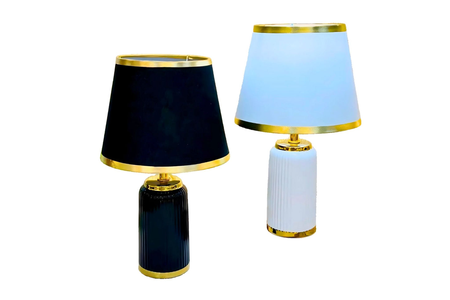 Ceramic LED Table Lamp USB 20x34cm 2 Asstd