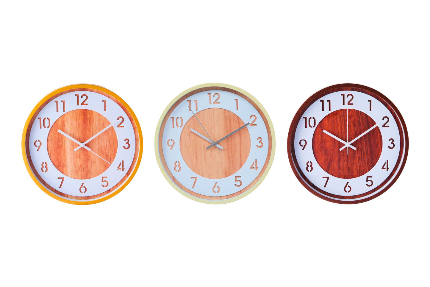 Wall Clock 30cm 3 Asstd