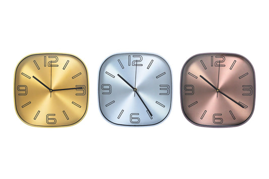 Wall Clock 30cm 3 Asstd