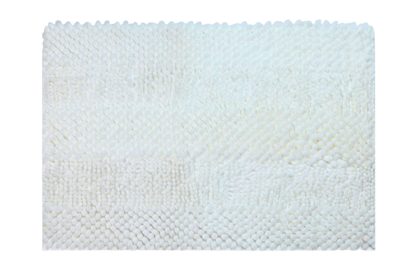 Chenille Pile Bath Mat White 45x70cm