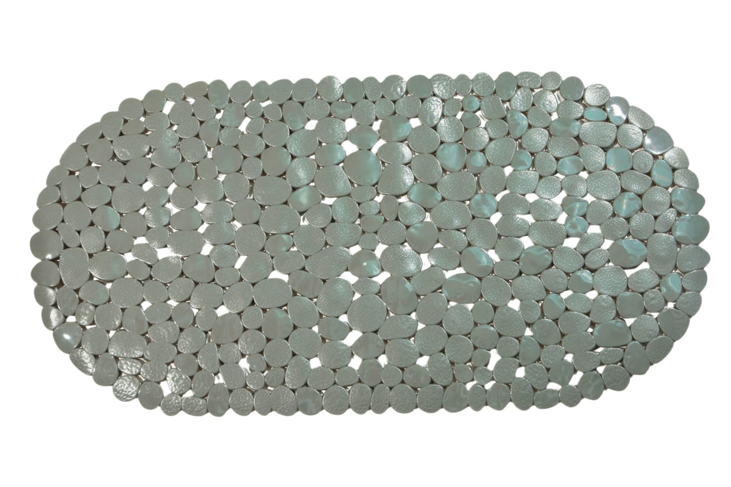 PVC Bath Mat Pebble Grey 69x35cm