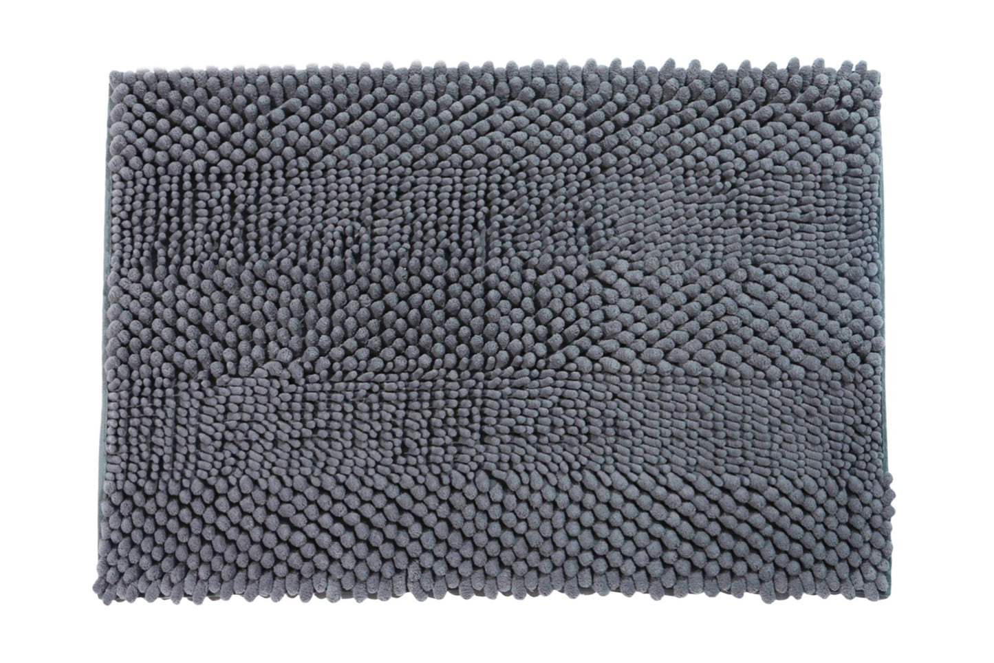 Chenille Pile Bath Mat Grey 45x70cm