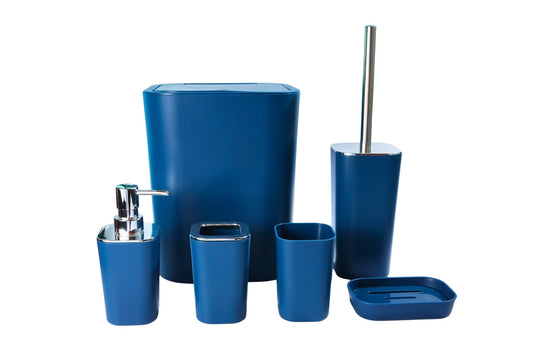 Bathroom Accessory Navy 6pcs Set