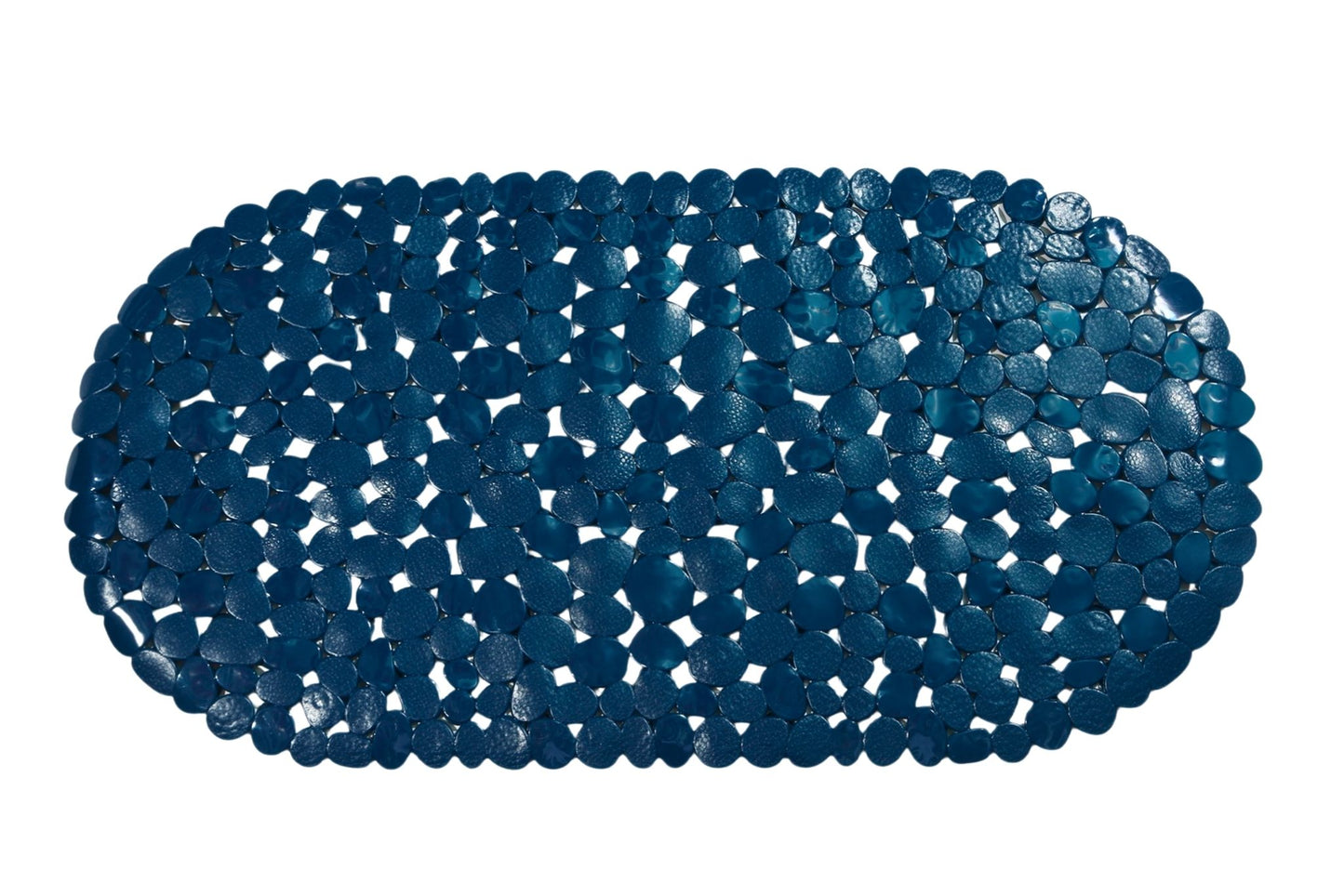 PVC Bath Mat Pebble Navy 69x35cm
