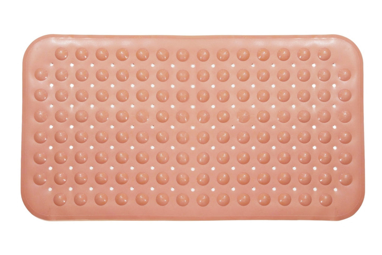 PVC Bath Mat Retangular Dotted Pink 70x38cm