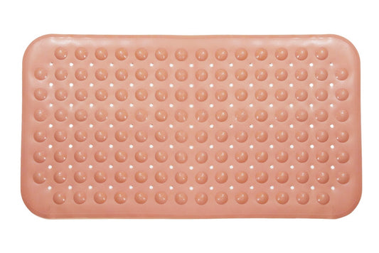 PVC Bath Mat Retangular Dotted Pink 70x38cm
