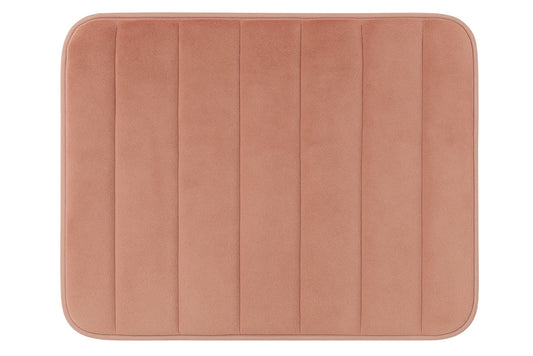 Bathroom Floor Mat Absorbent Striped Pattern Pink 45x70cm