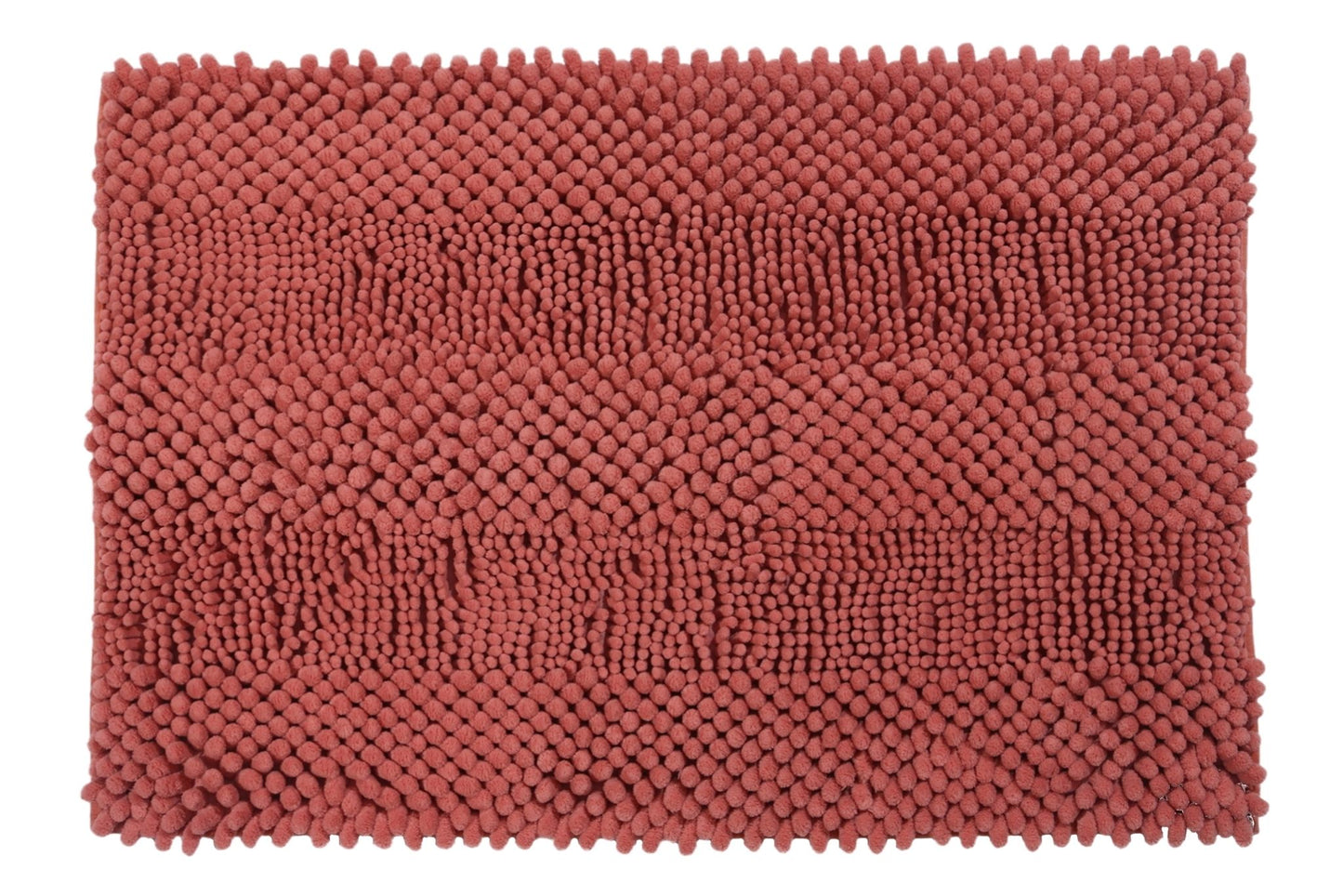 Chenille Pile Bath Mat Pink 45x70cm