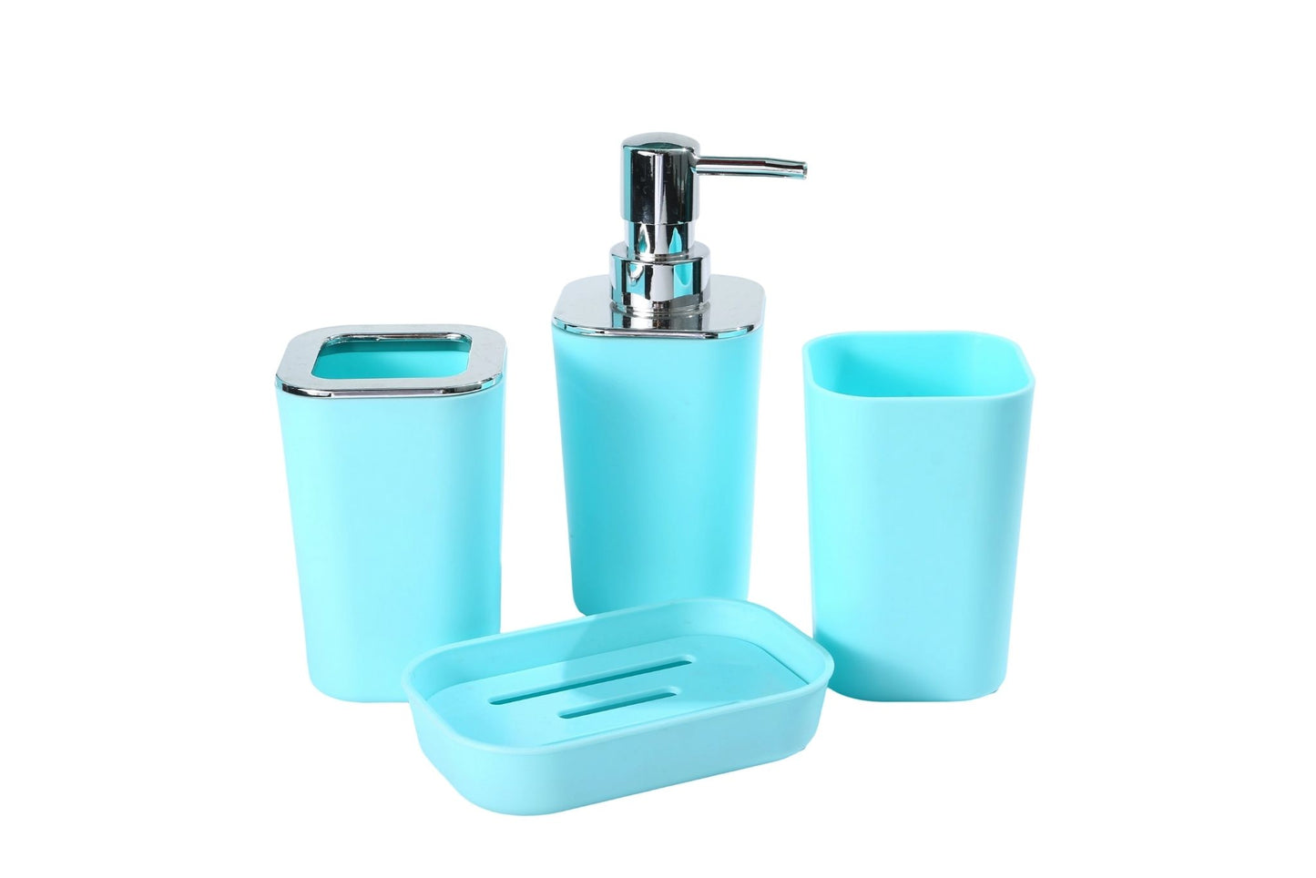 Bathroom Accessory Sky Blue 4pcs Set