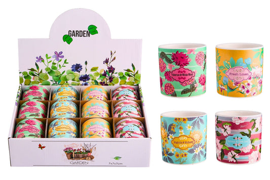 Ceramic Flowerpot 6.8x7cm 4 Asstd PDQ