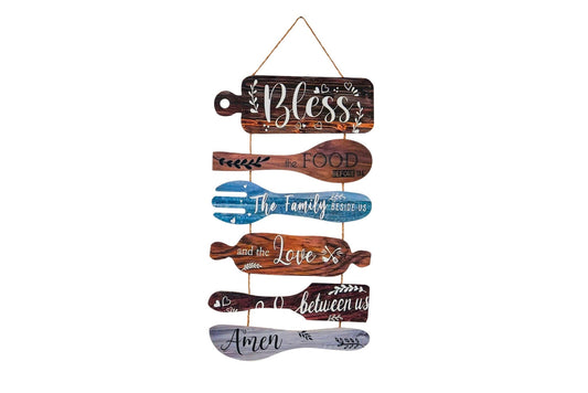 Wooden Bless Sign 30x55cm