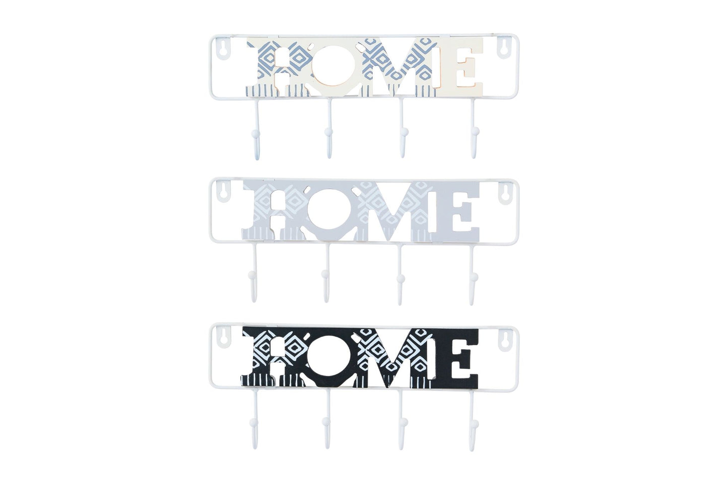 Wooden Home Hook 35.5x14cm 3 Asstd