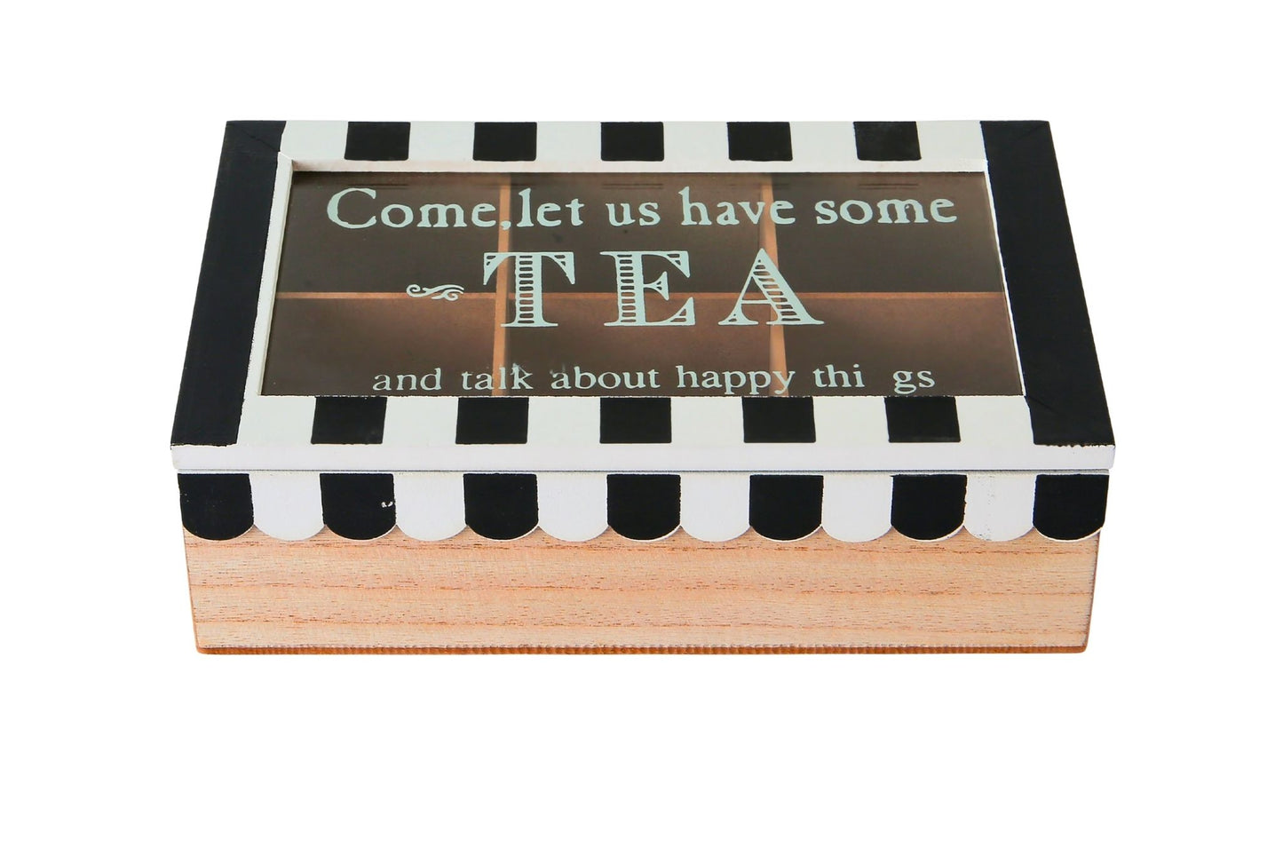 Wooden Box 6 Divide 23x15x7cm