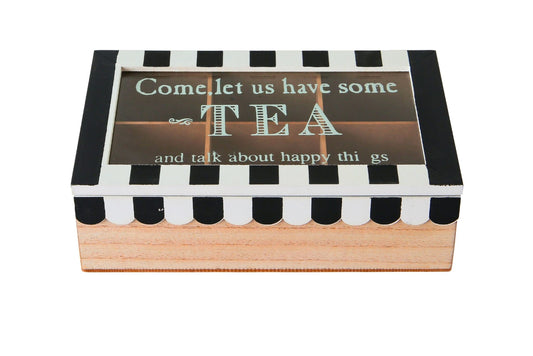 Wooden Box 6 Divide 23x15x7cm